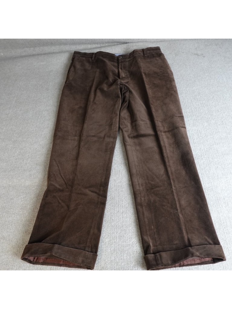 Polo Ralph Lauren Pants 40 X 30 Brown Corduroy Straight Cuffed